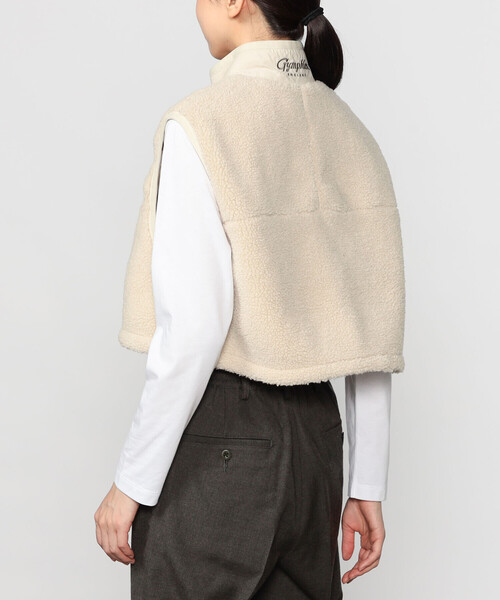 Gymphlex ライトボア ショートベスト WOMEN Gymphlex | ライトボア ショートベスト WOMEN（その他アウター