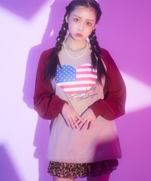 アメリカンハート ラグラン オーバー スウェット