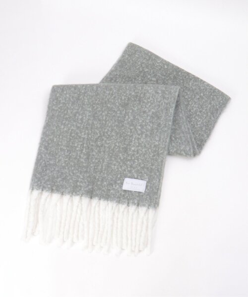 LBC（エルビーシー）の「バルキーフリンジマフラー（マフラー・レディース・グレー/グリーン系/ピンク系/オレンジ系/オフホワイト/サックスブルー・FREE）」の18枚目の写真