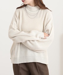 mitis（ミティス）の「mitis ラメニット ハイネックプルオーバー（ニット/セーター）」