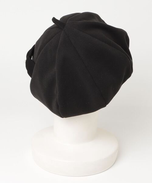 gossip!ロサンゼルス(ゴシップロサンゼルス)の「リボンパールアクセントベレー(キャップ・レディース・ブラック/オフホワイト・FREE)」の3枚目の写真