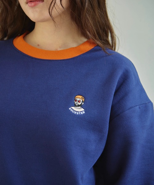 go slow caravan（ゴースローキャラバン）の「Duckster/ダックスター　OJISAN刺繍マルチカラー スウェット（スウェット・メンズ・グレー/ネイビー/ブラック/チャコールグレー・MEDIUM/LARGE/X-LARGE）」の10枚目の写真