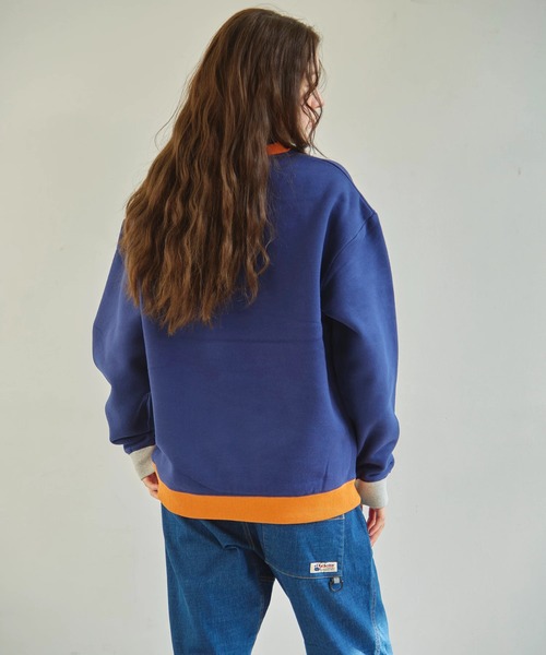 go slow caravan（ゴースローキャラバン）の「Duckster/ダックスター　OJISAN刺繍マルチカラー スウェット（スウェット・メンズ・グレー/ネイビー/ブラック/チャコールグレー・MEDIUM/LARGE/X-LARGE）」の6枚目の写真