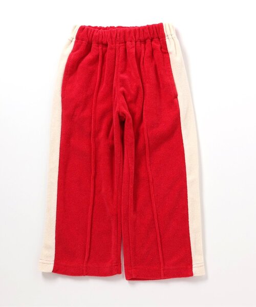 BREEZE(브리즈)의 「【WEB 한정/주니어 대응】 사이드 라인 파일 트랙 팬츠(그 외 팬츠)」｜레드