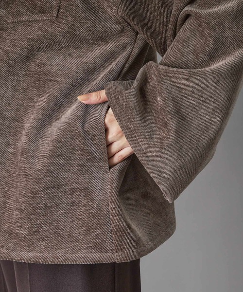 PROVOKE （プロヴォーク）の「provoke（プロヴォーク）ハーフジッププルオーバー（Tシャツ/カットソー・レディース・ブラウン系その他/ライトベージュ・00）」の12枚目の写真