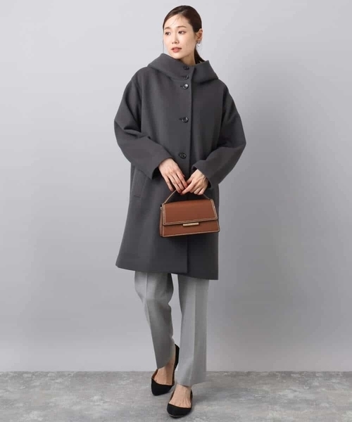 MK MICHEL KLEIN（エムケーミッシェルクラン）の「ツイード調両面起毛テーパードパンツ/洗える（その他パンツ・レディース・ダークグレー/ライトグレー・36/38/40）」の7枚目の写真