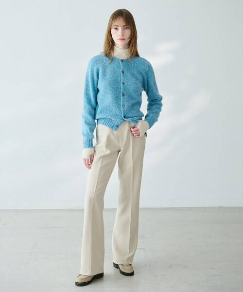 Morris & Sons（モリスアンドサンズ）の「MORRIS & SONS | ブラッシュカーディガン WOMEN（カーディガン/ボレロ・レディース・A/パープル/ブルー/グレイッシュベージュ・00/0）」の5枚目の写真