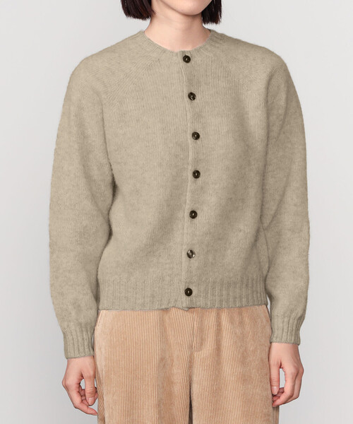 Moriss ブラウン カーディガン MORRIS & SONS | ブラッシュカーディガン WOMEN（カーディガン/ボレロ