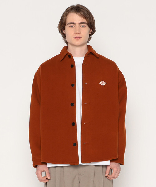 MEN'S WOOL MELTON SHIRT JACKET（その他アウター）｜DANTON（ダントン