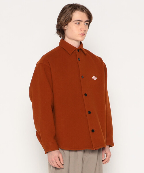 DANTON（ダントン）の「MEN'S WOOL MELTON SHIRT JACKET（その他アウター・メンズ・ダークネイビー/オリーブ/グレー/ベージュ/オレンジ・38/40/42/44）」の9枚目の写真