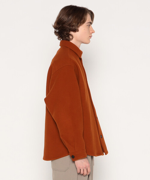 【美品】OVERCOAT Wool Shirt In Orange 70-80's Woolrich Acrylic L/S Shirt L / ウールリッチ 長袖 アクリル