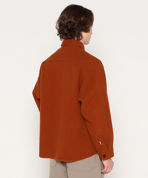 MEN'S WOOL MELTON SHIRT JACKET（その他アウター）｜DANTON（ダントン