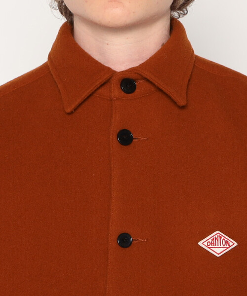 DANTON（ダントン）の「MEN'S WOOL MELTON SHIRT JACKET（その他アウター・メンズ・ダークネイビー/オリーブ/グレー/ベージュ/オレンジ・38/40/42/44）」の13枚目の写真
