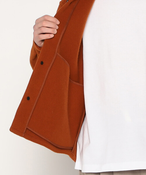 MEN'S WOOL MELTON SHIRT JACKET（その他アウター）｜DANTON（ダントン