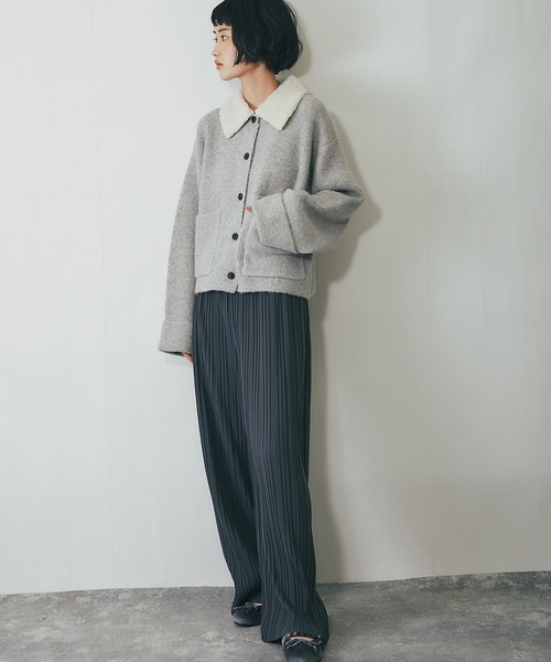 ANOTHER S(アナザーエス)の「プリーツパンツ(その他パンツ・レディース・ブラウン/ブラック/グレー・M)」の4枚目の写真