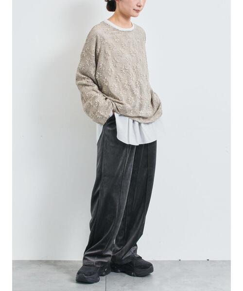 SM2(エスエムツー)の「透かし柄ふくれジャカードプルオーバー(Tシャツ/カットソー・レディース・ブラック/グレー/キナリ・F)」の17枚目の写真