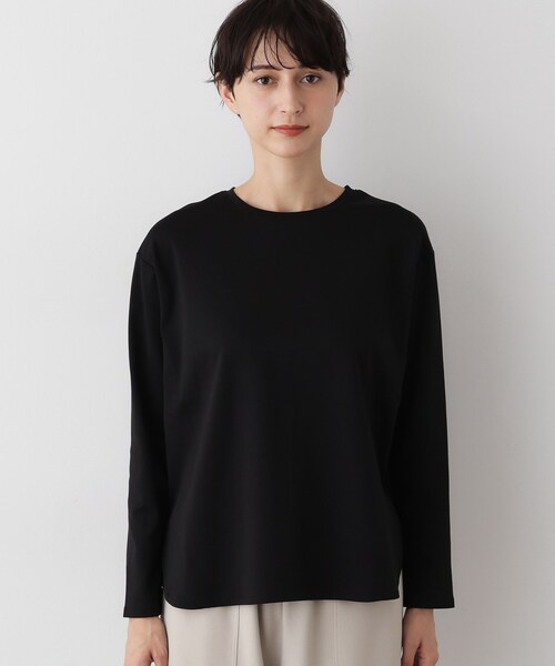 Dessin(デッサン)の「【美シルエット/洗える】切替カットソー(Tシャツ/カットソー・レディース・ブラック/ホワイト系・01/02/03)」の11枚目の写真