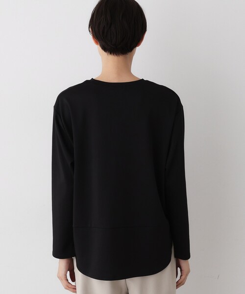 Dessin(デッサン)の「【美シルエット/洗える】切替カットソー(Tシャツ/カットソー・レディース・ブラック/ホワイト系・01/02/03)」の13枚目の写真