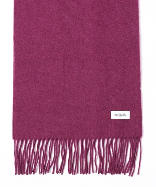 ウォッシャブルカシミヤ ソリッドマフラー（マフラー）｜MACKINTOSH