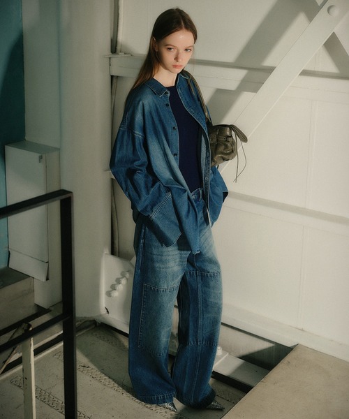 LE CIEL BLEU（ルシェルブルー）の「トゥーテクスチャーリブドニットトップ / Two-Texture Ribbed Knit Top（ニット/セーター・レディース・ネイビー/ブラック/チャコールグレー/ライトイエロー・36）」の20枚目の写真