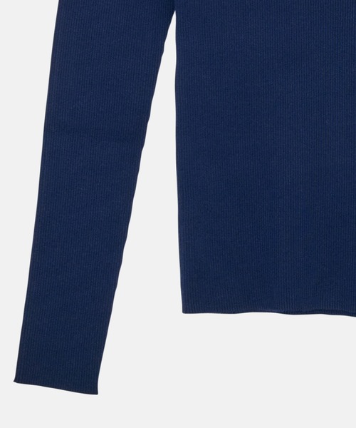 LE CIEL BLEU（ルシェルブルー）の「トゥーテクスチャーリブドニットトップ / Two-Texture Ribbed Knit Top（ニット/セーター・レディース・ネイビー/ブラック/チャコールグレー/ライトイエロー・36）」の22枚目の写真