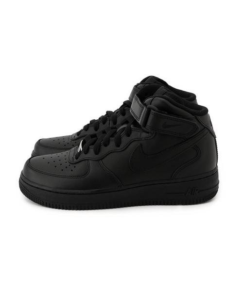 NIKE（ナイキ）の「NIKE（ナイキ） ウィメンズエアフォース1MID（スニーカー・レディース・ホワイト/ブラック・25cm/23cm/24.5cm/23.5cm/24cm）」の4枚目の写真