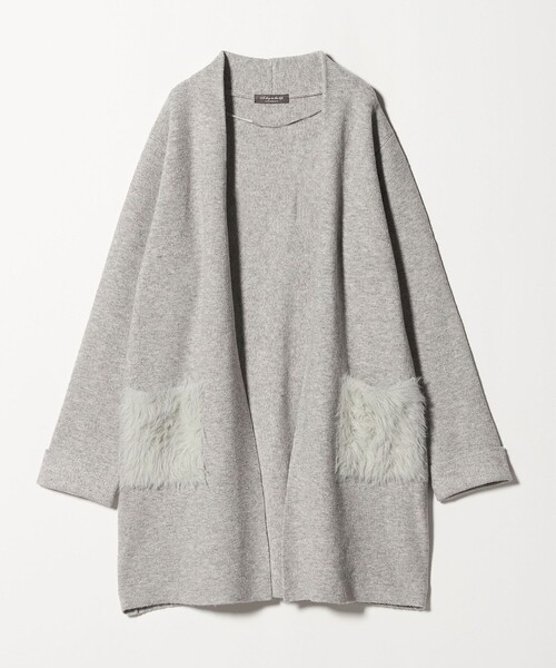 ⭐︎未使用シクラスCYCLAS⭐︎2023A/Wファーポケットロングカーディガン セール】ファーポケット ロングカーディガン ＜A DAY IN THE LIFE