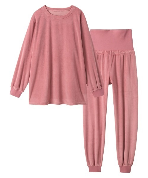 HANRO ハンロ　ベロア　ルームウェア　ピンク HANRO ハンロ ベロア ルームウェア ピンク レディースの下着・パジャマ