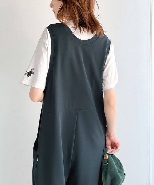 Java(ジャバ)の「《JaVaジャバコラボ》上品カットジョーゼットで大人のリラックス感♪Uネックオールインワン(サロペット/オーバーオール・レディース・アイボリー/ブラック/チャコール・X-LARGE/SMALL/MEDIUM/LARGE)」の16枚目の写真