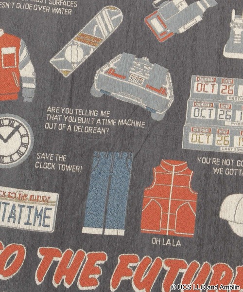 バック・トゥ・ザ・フューチャー】コラボ ラグ90×130cm（ラグ/マット