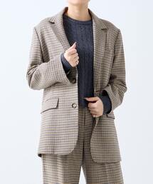 A_（エース）の「【A_/エース】ウールチェックジャケット（テーラードジャケット）」