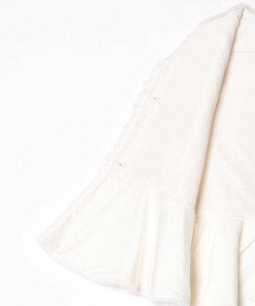 FELLINI（フェリーニ）の「【Fellini/フェリーニ】ペプラムファーベスト（ベスト・レディース・オフホワイト/ブラウン・FREE）」の4枚目の写真