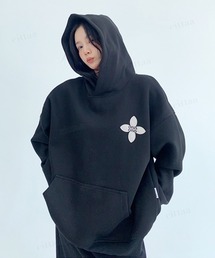 韓国ファッション OISISクロスデザインフーディー