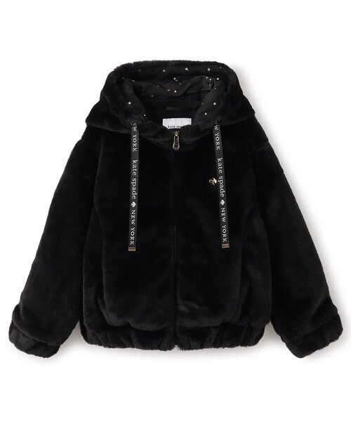 フードつきフェイクファージャケット（ブルゾン）｜kate spade new