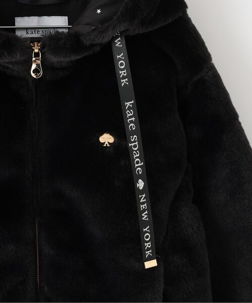 セール】フードつきフェイクファージャケット（ブルゾン）｜kate spade