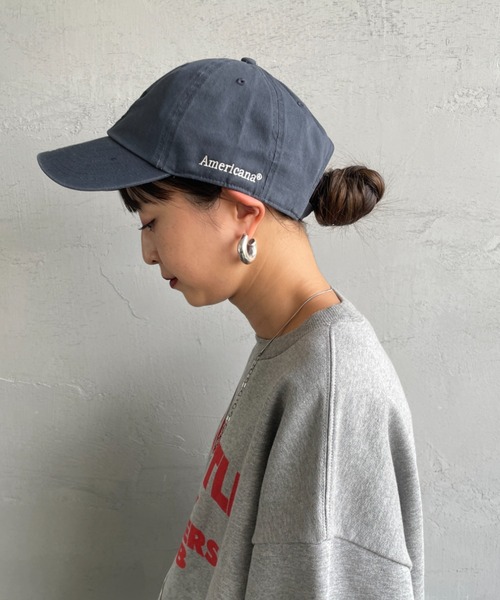 AMERICANA（アメリカーナ）の「[Americana/アメリカーナ] AC 47クリーンナップ ブランドロゴ刺繍 キャップ（キャップ・レディース・チャコールグレー/ブラック/ネイビー・ONE SIZE）」の22枚目の写真
