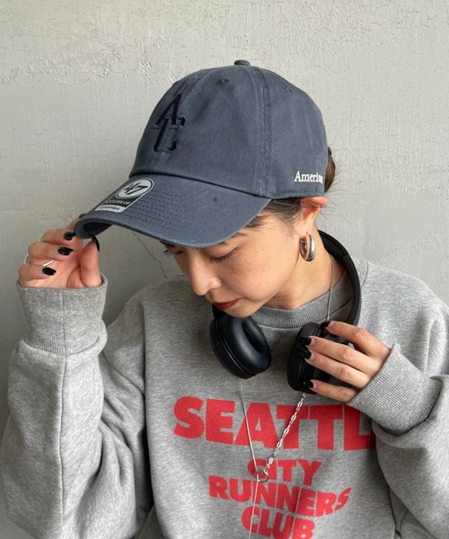 AMERICANA（アメリカーナ）の「[Americana/アメリカーナ] AC 47クリーンナップ ブランドロゴ刺繍 キャップ（キャップ・レディース・チャコールグレー/ブラック/ネイビー・ONE SIZE）」の20枚目の写真