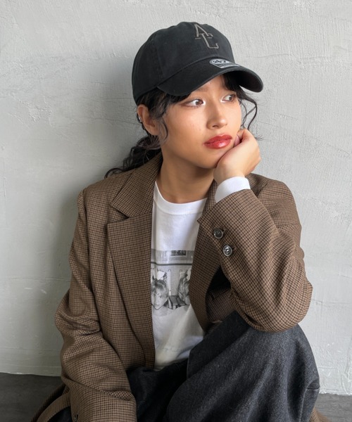 AMERICANA（アメリカーナ）の「[Americana/アメリカーナ] AC 47クリーンナップ ブランドロゴ刺繍 キャップ（キャップ・レディース・チャコールグレー/ブラック/ネイビー・ONE SIZE）」の4枚目の写真