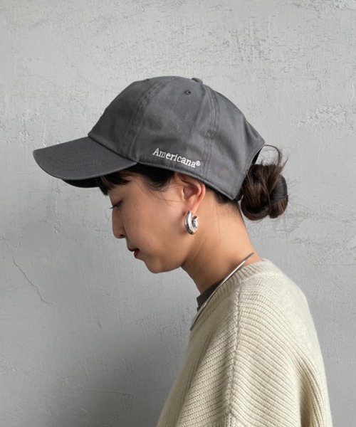 AMERICANA（アメリカーナ）の「[Americana/アメリカーナ] AC 47クリーンナップ ブランドロゴ刺繍 キャップ（キャップ・レディース・チャコールグレー/ブラック/ネイビー・ONE SIZE）」の15枚目の写真
