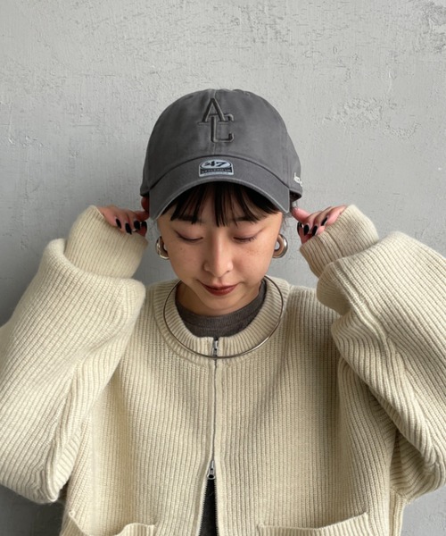 AMERICANA（アメリカーナ）の「[Americana/アメリカーナ] AC 47クリーンナップ ブランドロゴ刺繍 キャップ（キャップ・レディース・チャコールグレー/ブラック/ネイビー・ONE SIZE）」の13枚目の写真