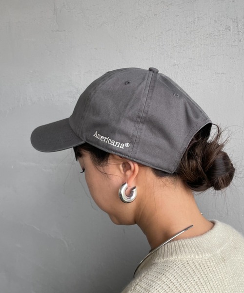 AMERICANA（アメリカーナ）の「[Americana/アメリカーナ] AC 47クリーンナップ ブランドロゴ刺繍 キャップ（キャップ・レディース・チャコールグレー/ブラック/ネイビー・ONE SIZE）」の18枚目の写真