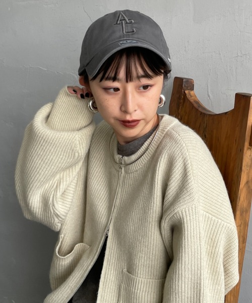 AMERICANA（アメリカーナ）の「[Americana/アメリカーナ] AC 47クリーンナップ ブランドロゴ刺繍 キャップ（キャップ・レディース・チャコールグレー/ブラック/ネイビー・ONE SIZE）」の10枚目の写真