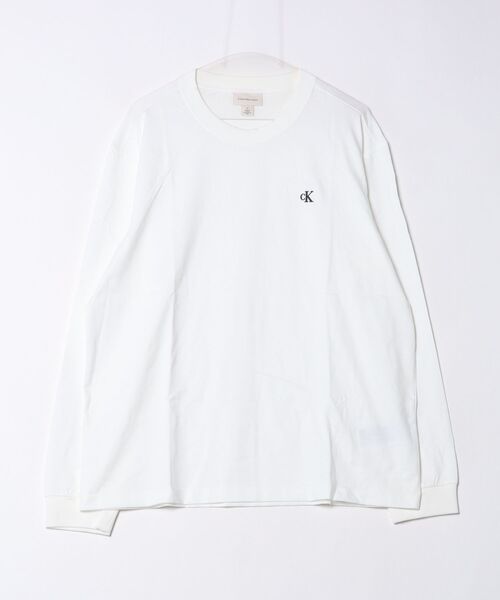 ARCADE(アーケード)の「Calvin Klein カルバンクライン LS EASY MONOGRAM TEE モノグラム CKロゴ ロンT(Tシャツ/カットソー・メンズ・ブラック/ホワイト・L/M)」の1枚目の写真