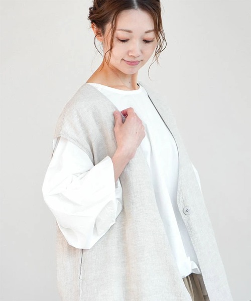 solamonat poche（ソラモナポッシェ）の「ウェザーバルーン2wayブラウス（シャツ/ブラウス・レディース・ホワイト・2.0）」の3枚目の写真