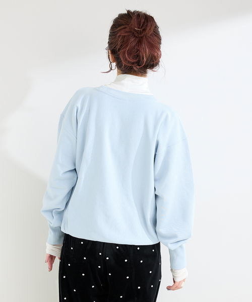 B.C STOCK（ベーセーストック）の「手洗い可 / ウール混カットタートルプルオーバー（Tシャツ/カットソー・レディース・ホワイト/チャコールグレー/ブラック・FREE）」の5枚目の写真