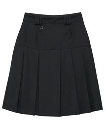 Pleats Midi Skirt (FL-243_Black)