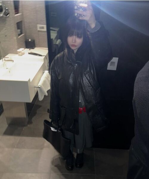 FLAREUP(フレアアップ)の「Pleats Midi Skirt (FL-243_Black)(スカート・レディース・ブラック・1/2)」の11枚目の写真