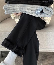 裏ボアあったかデニムパンツ