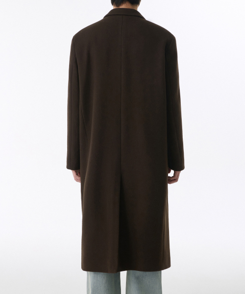 MUSINSA STANDARD（ムシンサスタンダード）の「カシミヤブレンドダディショルダーダブルロングコート[バロックブラウン]（チェスターコート・メンズ・その他・MEDIUM/LARGE/X-LARGE/XX-LARGE）」の9枚目の写真