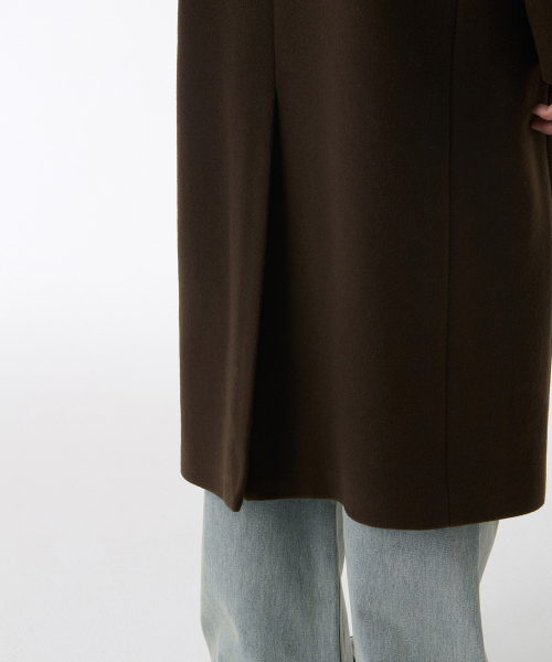 MUSINSA STANDARD（ムシンサスタンダード）の「カシミヤブレンドダディショルダーダブルロングコート[バロックブラウン]（チェスターコート・メンズ・その他・MEDIUM/LARGE/X-LARGE/XX-LARGE）」の13枚目の写真